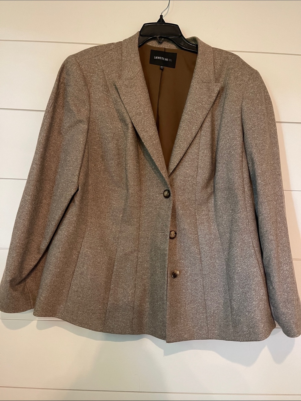 Lafayette 148 Women's Taupe Blazer Jacket